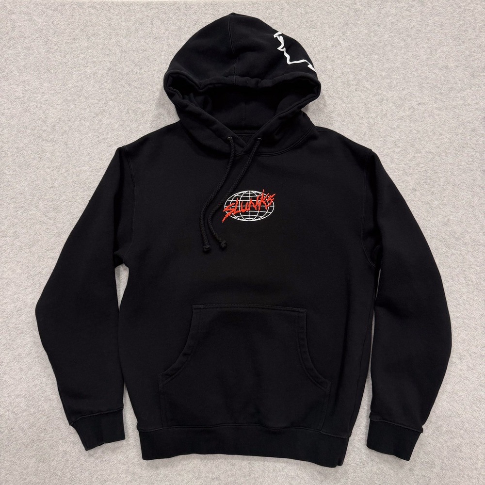 Slunks Hoodie Size S Black OCVC Orange Coast Volleyball Club Sweatshirt Spellout